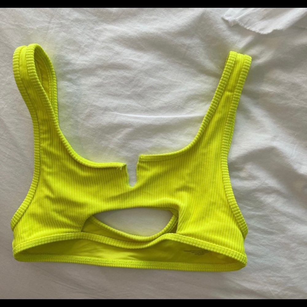 yellow frankies bikini top